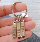 Vintage 1960s Steel Key Chain Mad Men House Car Office Key Ring — photo 1