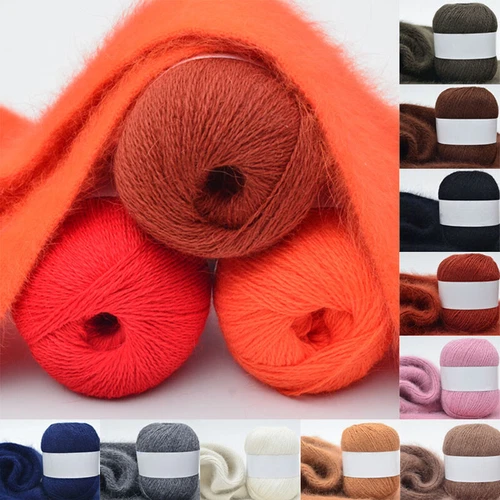 50g Anti-static Mink Wool Yarn Woolen Cashmere Hand Knitting DIY Scarf Sweater - Bild 12 von 42
