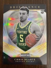 2021-22 Panini Prizm Draft Picks Brilliance Silver Chris Duarte #6 Rookie RC