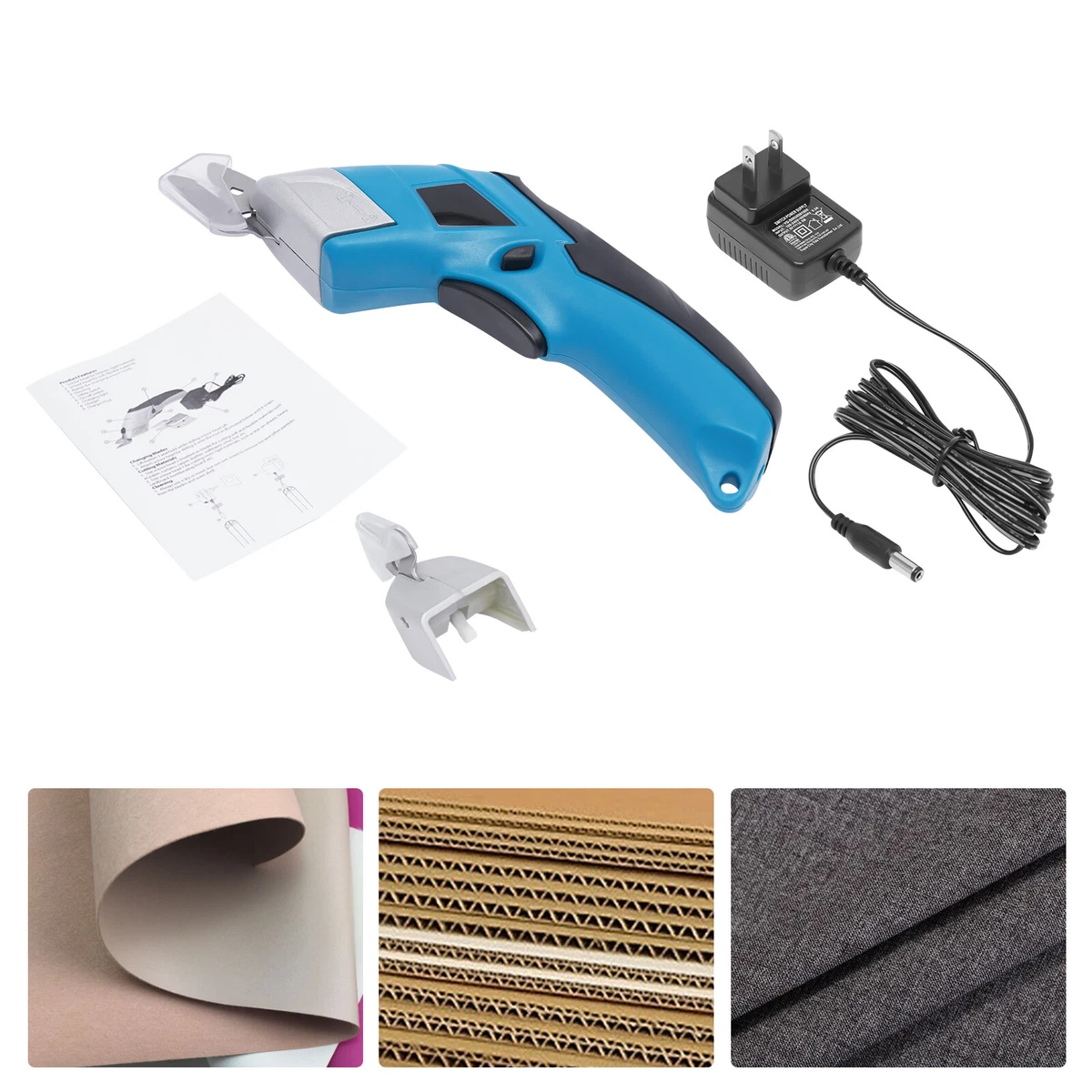 Cordless Electric Scissors Cardboard Cutter Fabric Cutting Leather