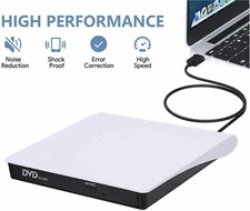 External CD DVD Drive, USB 3.0 Player Burner Writer, for PC Laptop Windows
