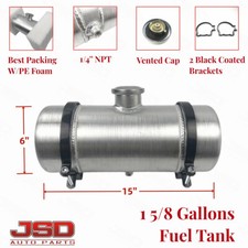 Gas Tankfuel Tank 6 X 15 1 58 Gallon 14 Npt Aluminum Spun Round Fuel Cell
