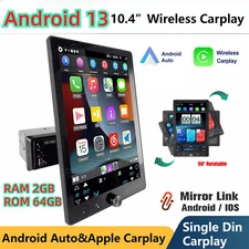Android 13 Single 1 DIN Car Stereo Radio Wireless Apple Carplay Android Auto AUX