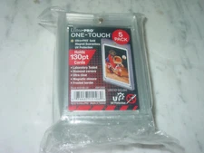 Ultra-Pro 130pt One Touch Magnetic Card Holders ⚾️⚽️🏀🏈 (5) Pack SHIPS 📦 FAST!
