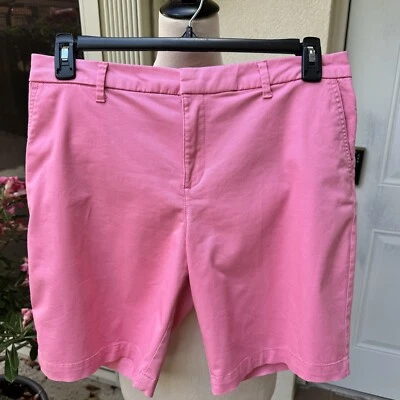 TOMMY HILFIGER. Ladies Hot Pink Shorts. Size 12. Cotton Blend. Summer. Cruise. - Image 1 of 4