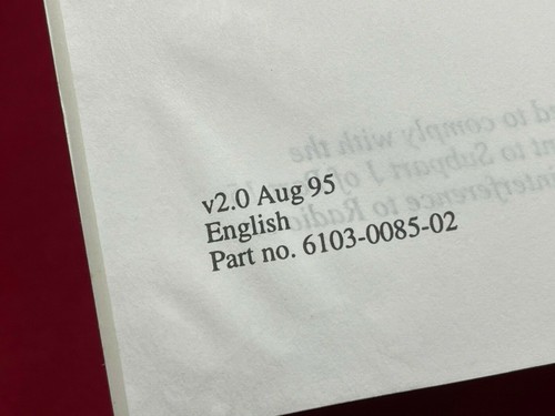 Psion Séries 3a Utilisateur Guide Manuel (Acorn Poche Livre II) V2.0 1995 - Photo 7 sur 7