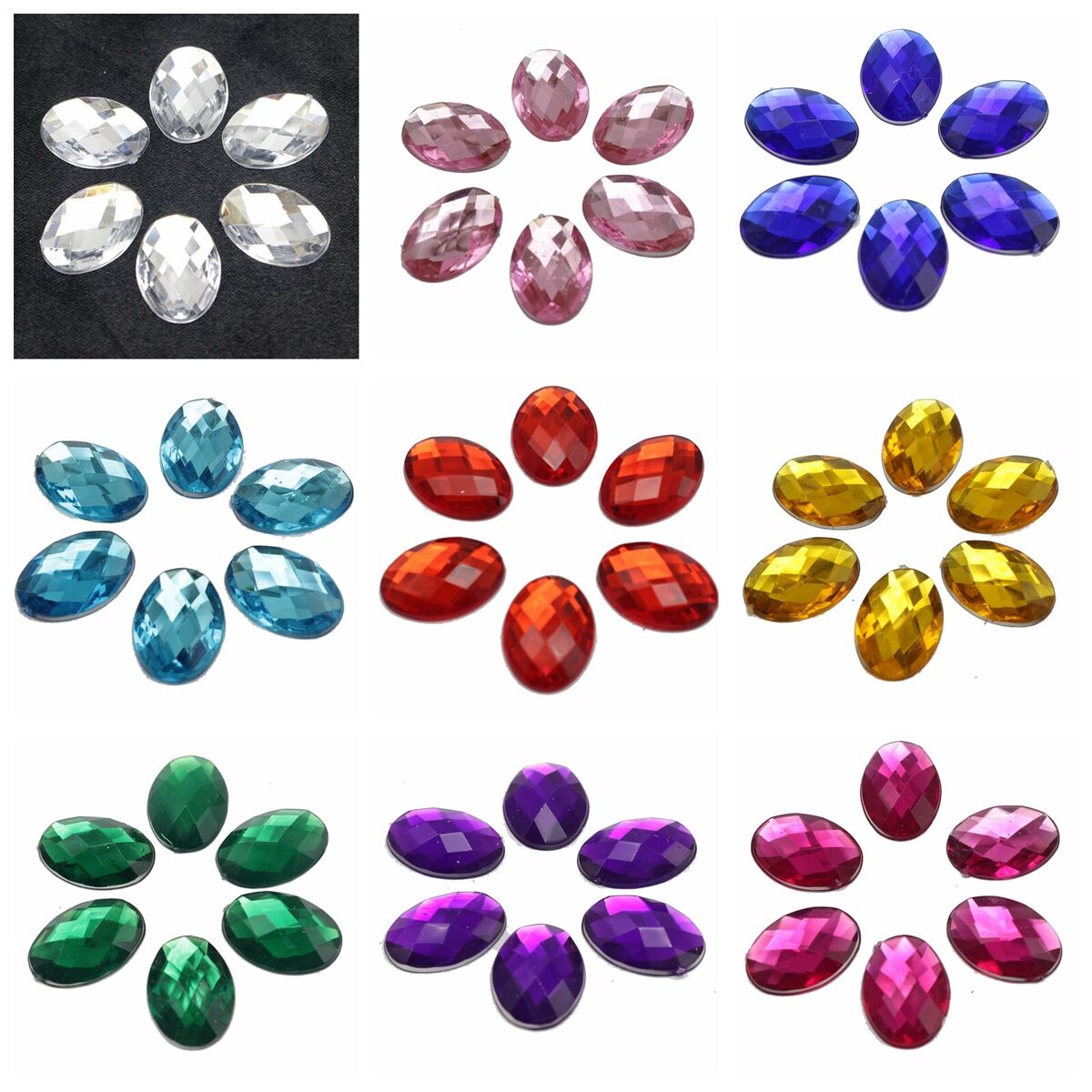 Uxcell 1440 Pcs Hotfix Rhinestones Flatback Crystal Glass Gems For Craft Clothes DIY Decoration(SS20 4.8mm,Mine Silver