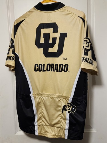 Jersey XL Colorado University Buffaloes Cycling shirt 100% Polyester - Picture 2 of 11