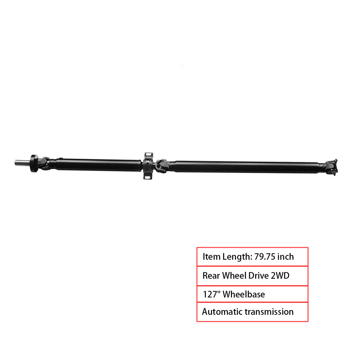 936-726 Rear Driveshaft Prop Shaft Assembly for Toyota Tacoma 4.0L