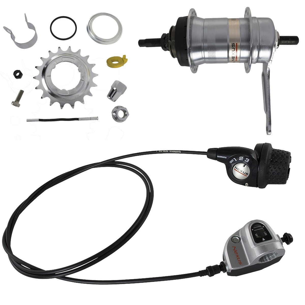 Shimano Nexus 3 Speed Hub Set COASTER Internal Gear SG-3C41 36H