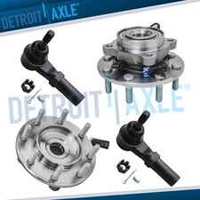 Front Wheel Bearing Hub Outer Tie Rod for 2007 - 2010 Silverado Sierra 3500 HD