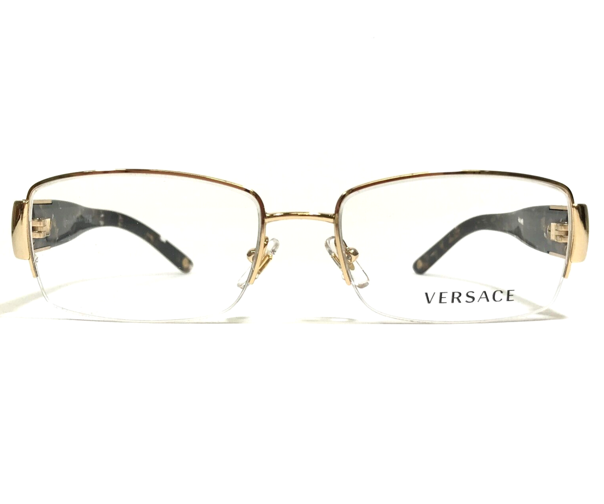 Versace Eyeglasses Frames 1002 Brown Gold Clear