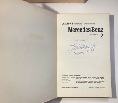 Chilton's Repair & Tune-up Guide for the Mercedes-Benz 2 1974 | eBay