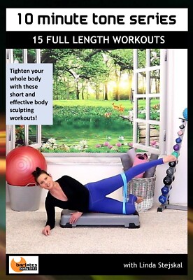 BARLATES 10 MINUTE TONE SERIES 15 WORKOUTS EXERCISE DVD LINDA STEJSKAL NEW