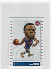 Reggie Jackson  2019-20 Panini NBA Sticker #178 Big Head Cartoon Pistons