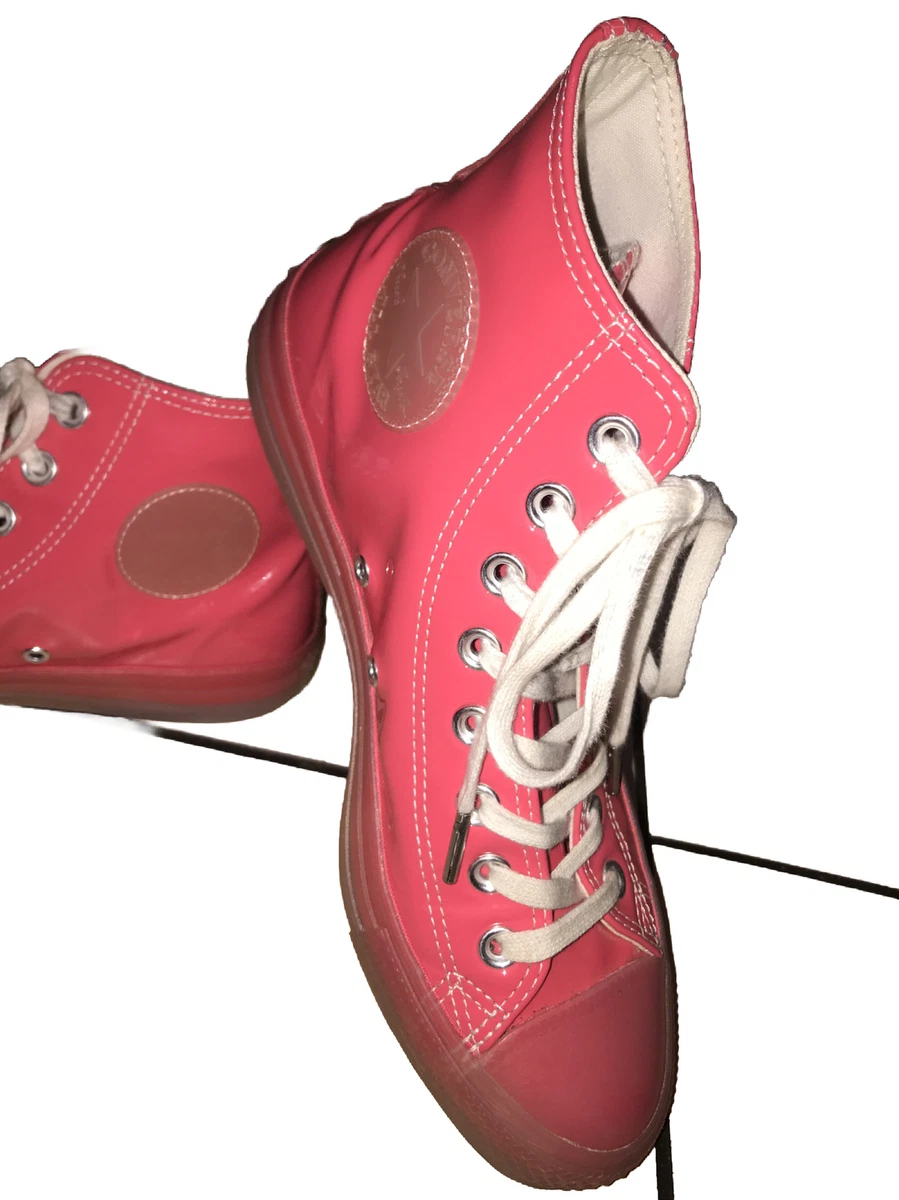 Pink store patent converse