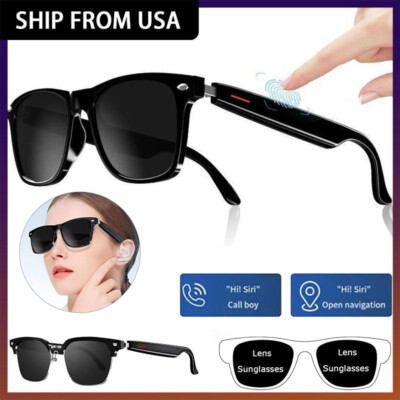 Smart Glasses Wireless Bluetooth Music Stereo Headset Audio Speaker Handsfree US
