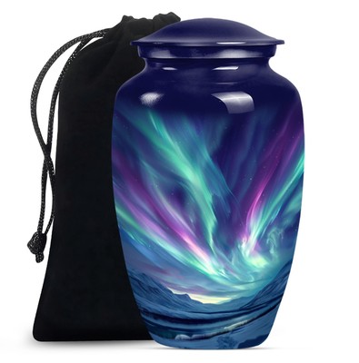 Northern Lights Cremation Beauty, Majestic 10-inch Male Urn