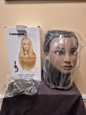 Female Mannequin Head Model  Hairdressing Training Styling Practice Human Hair