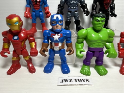 Marvel Playskol Super Hero Adventure 7 Fig Bundle Spiderman 2018 5" Hasbro - 466 - Picture 4 of 8