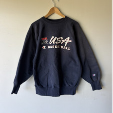 Champion USA Basketball Navy Sweatshirt Mens ...
