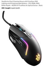 SteelSeries Rival 5 Gaming Mouse, RGB, 9 Butt...