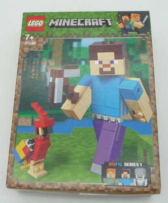 LEGO - Minecraft - 21148 Minecraft - BigFig - Steve mit Papagei - NEU - OVP