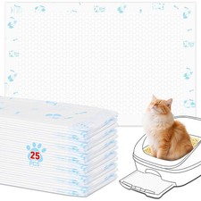 Cat Pads 25 ct Super Absorbent Pet Pee Pads Compatible with Tidy Cats Breeze ...