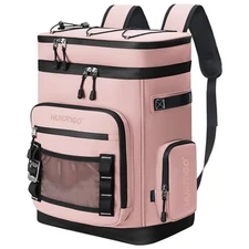 Large Waterproof Insulated Cooler Backpack for Men & Women, Leak Proof Pink