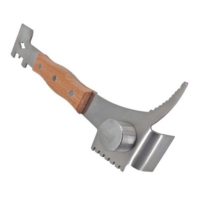 AukBeeFun Multipurpose Steel Hive Tools 10.6 x 3.3 x 1.1 inches, Silver+wood