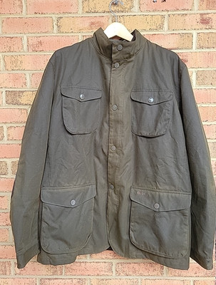 Barbour Ogston Wax Cotton Jacket Olive MWX0700OL51 Men's XL/XXL (Slim Fit) NWI