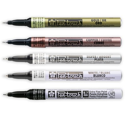 Sakura Pen-Touch Farbmarker Extra Fein 0,7 mm 5 Farben Verfügbar XPSKA