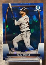 Riley Greene 2023 Bowman Chrome Rookie Sapphire Detroit Tigers