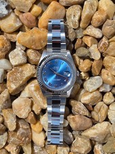 Rolex Datejust 116334 Blue Roman Dial SS Oyster 41mm Box