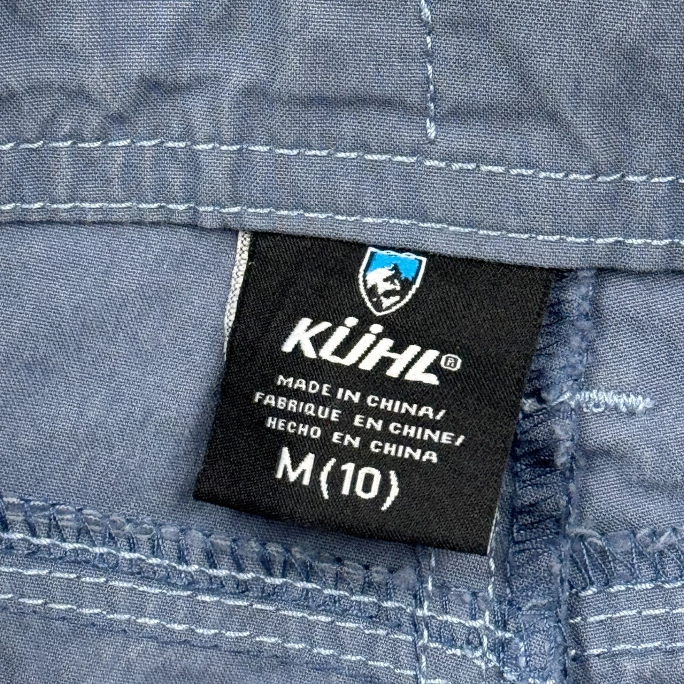 Kuhl Pants Kids Youth Medium 10 Blue Splash Roll Up Cargo Hiking Outdoors Trail - Image 3 of 4