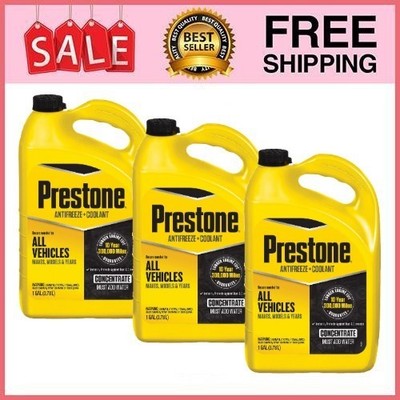3 Pack Prestone Universal Antifreeze And Coolant AF2000 1 Gal Concentrate Pk