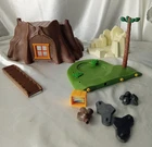 VINTAGE PLAYMOBIL TREE STUMP + OTHERS REPLACEMENT PARTS