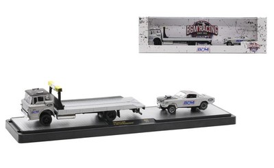 1966 Ford Mustang Gasser + 1990 Ford C-8000 Transport B&M  *** M2 Machines 1:64