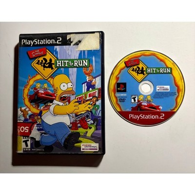 The Simpsons: Hit & Run (Playstation 2 PS2) Works  Good Shape!