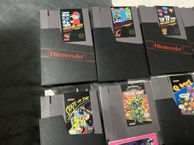 LOT OF 13 NES NINTENDO GAMES = TMNT Ninja Gaiden Double Dragon 3 Shadow Balloon