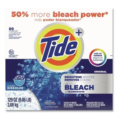 Tide 16667EA 129oz 80 Loads Laundry Detergent w/Bleach - Tide Original Scent New