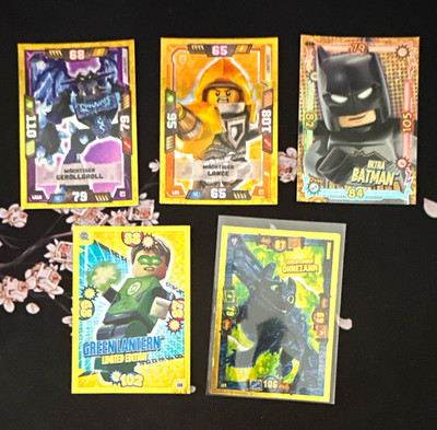 LEGO Trading Card Game 5 Karten Limited Edition Deutsch Batman Green Lantern