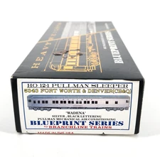 HO Branchline 5343 12-1 Pullman Sleeper Car Fort Worth & Denver CB&Q Wadena NEW