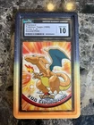 Charizard Pokémon Topps (1999)  Series 1-6 Second Print CGC 10! Flawless Card!