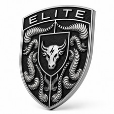 Porsche Compatible Silver Black Hood Emblem By Eliteauto3k 67mm X 50mm Porsche Compatible Silver Black Hood Emblem By Eliteauto3k 67mm X 50mm