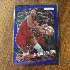 2025 Panini Prizm WNBA - Aliyah Boston #75 Blue Velocity Prizm