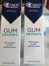 2 Crest Pro Health Gum Detoxify Kills Bacteria To Stop Bleeding Gums Exp 2028