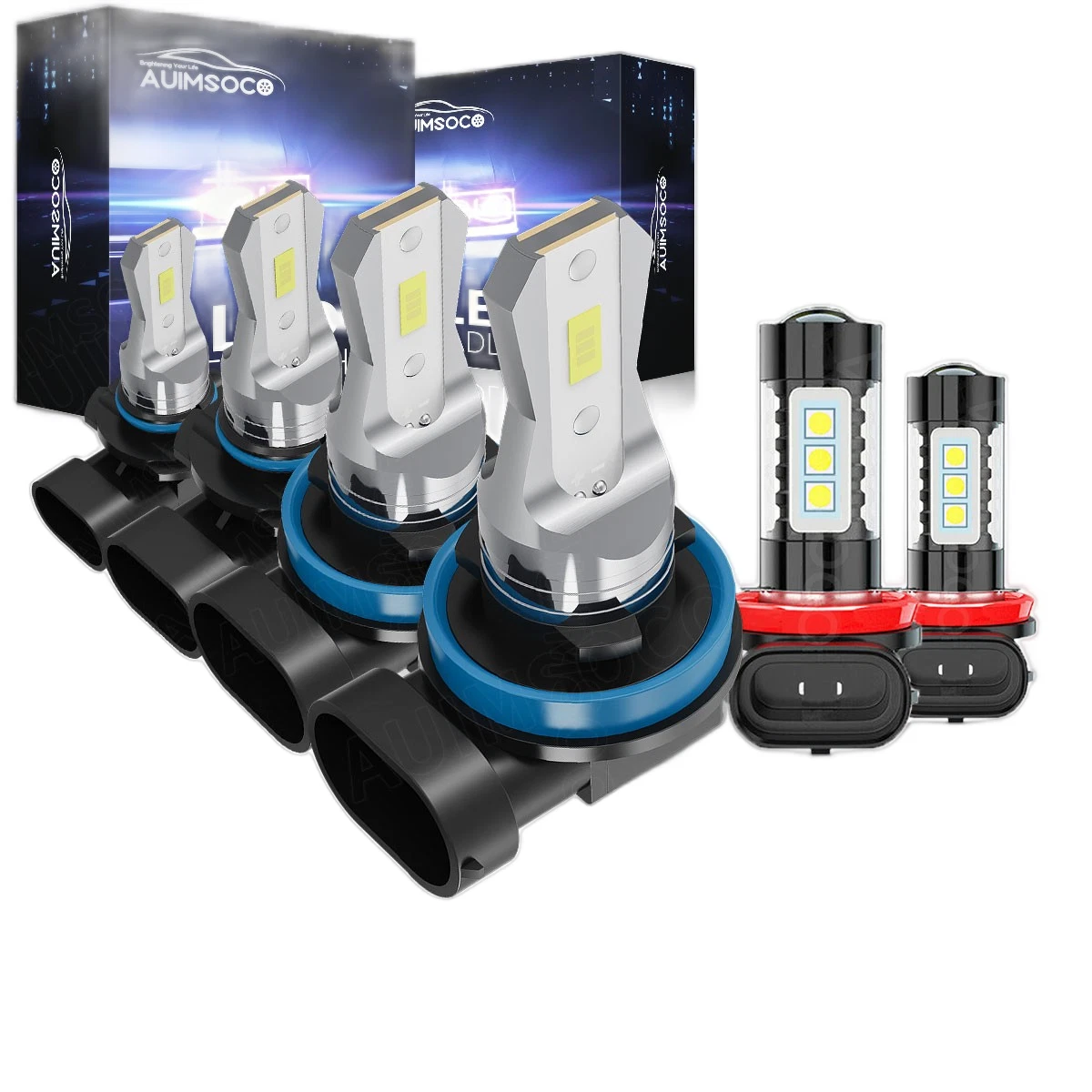 For Toyota Sienna 2011-2020 LED Headlight Kit Combo 6x Bulbs Hi/Lo Fog Beam 60W