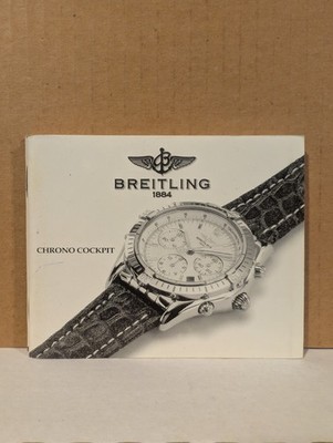 BREITLING WATCH MANUAL Chrono Cockpit INSTRUCTION BOOK GUIDE BOOKLET SWISS