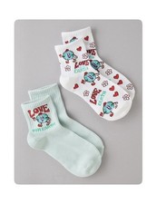 American Eagle Earth Day Boyfriend Socks, 2pr. Brand New w/Tags 